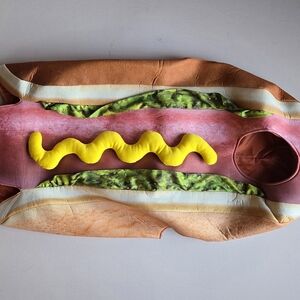 Target Hot Dog Costume with Mustard Detail